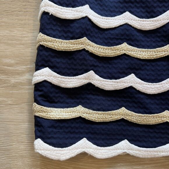 Lilly Pulitzer Navy Tylar One Shoulder Dress-Size 4 - Picture 6 of 8